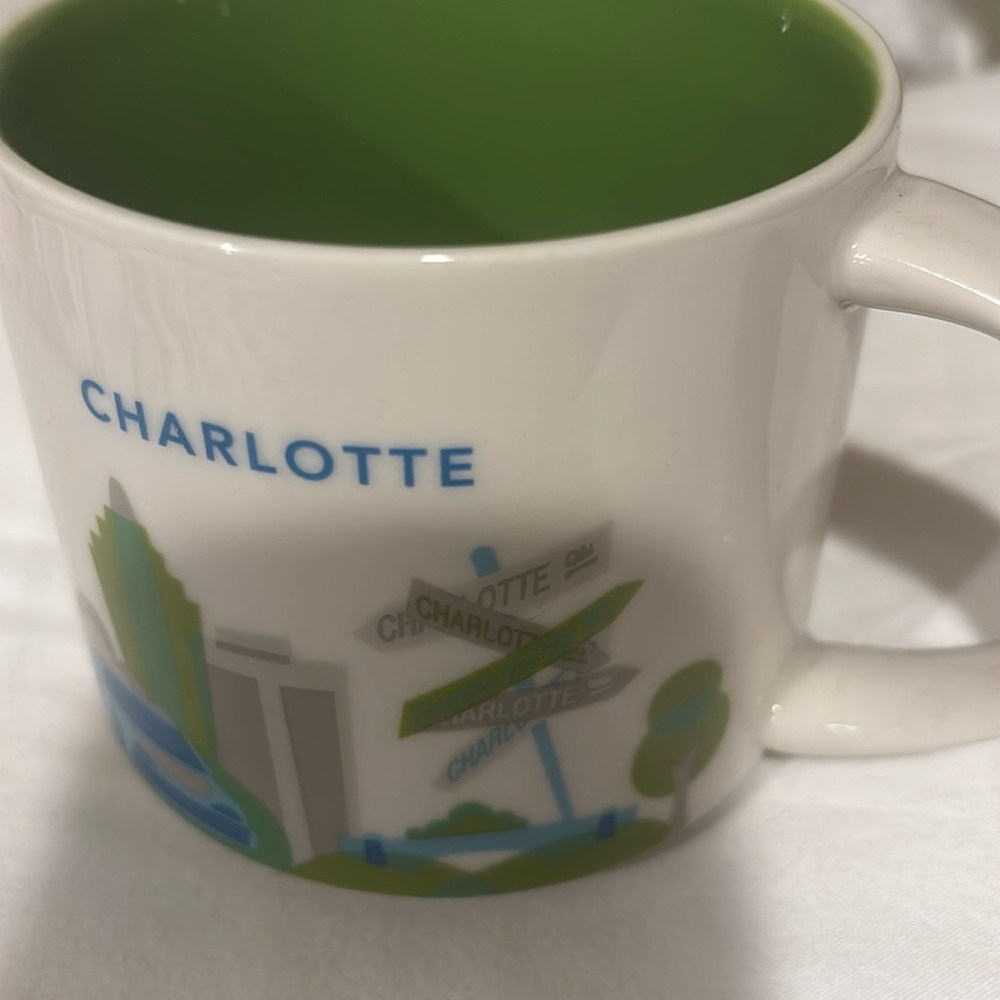 Charlotte Starbucks Mug You Are Here YAH 14oz Ceramic. 2015